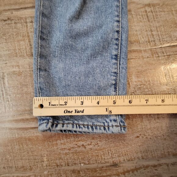 Levis 512 Premium Big E Jeans Mens 30x27 Stretch Blue Denim Slim Leg Distressed - Picture 7 of 12